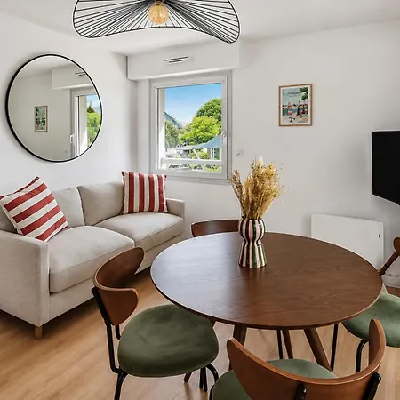 T2 Moderne Avec Terrasse & Parking Prive - 4 Personnes * Порнише