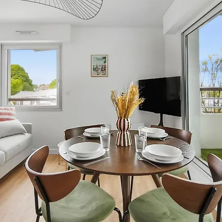 T2 Moderne Avec Terrasse & Parking Prive - 4 Personnes Порнише